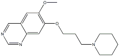 6-METHOXY-7-(3-(PIPERIDIN-1-YL)PROPOXY)QUINAZOLIN- 구조식 이미지