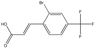 2-BROMO-4-(TRIFLUOROMETHYL)CINNAMIC ACID Structure