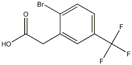 2-BROMO-5-(TRIFLUOROMETHYL)PHENYLACETIC ACID Structure