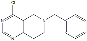 6-benzyl-4-chloro-4a,5,6,7,8,8a-hexahydropyrido[4,3-d]pyrimidine Structure