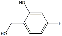 4-FLUORO-2-HYDROXYBENZYL ALCOHOL 구조식 이미지