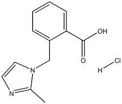 2-[(2-METHYL-1H-IMIDAZOL-1-YL)METHYL]BENZOIC ACID Hydrochloride Structure