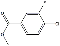 4-CHLORO-3-FLUOROBENZOIC ACID METHYL ESTER Structure
