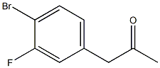 4-BROMO-3-FLUOROPHENYACETONE 구조식 이미지