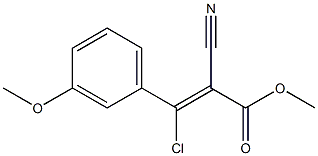 3-CHLORO-2-CYANO-3-(3-METHOXYPHENYL)-2-PROPENOICACIDMETHYLESTER Structure