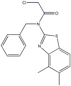 N-BENZYL-2-CHLORO-N-(4,5-DIMETHYL-1,3-BENZOTHIAZOL-2-YL)ACETAMIDE Structure