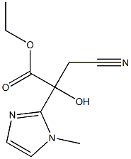 ETHYL 3-CYANO-2-HYDROXY-2-(1-METHYL-1H-IMIDAZOL-2-YL)PROPANOATE Structure