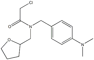 2-CHLORO-N-[4-(DIMETHYLAMINO)BENZYL]-N-(TETRAHYDROFURAN-2-YLMETHYL)ACETAMIDE Structure