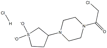 1-(CHLOROACETYL)-4-(1,1-DIOXIDOTETRAHYDROTHIEN-3-YL)PIPERAZINE HYDROCHLORIDE Structure