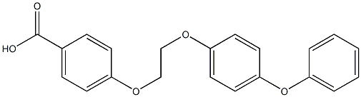 4-[2-(4-PHENOXYPHENOXY)ETHOXY]BENZOIC ACID Structure