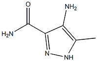 4-AMINO-5-METHYL-1H-PYRAZOLE-3-CARBOXAMIDE Structure
