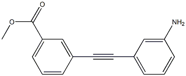 METHYL 3-[(3-AMINOPHENYL)ETHYNYL]BENZOATE Structure