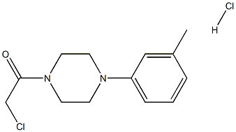 1-(CHLOROACETYL)-4-(3-METHYLPHENYL)PIPERAZINE HYDROCHLORIDE Structure