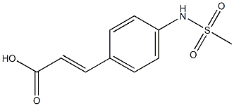 3-{4-[(METHYLSULFONYL)AMINO]PHENYL}ACRYLIC ACID 구조식 이미지