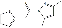 3,5-DIMETHYL-1-(THIEN-2-YLACETYL)-1H-PYRAZOLE 구조식 이미지