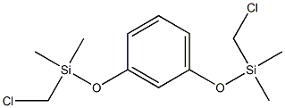 1,3-BIS(CHLOROMETHYLDIMETHYLSILOXY)BENZENE 95% 구조식 이미지