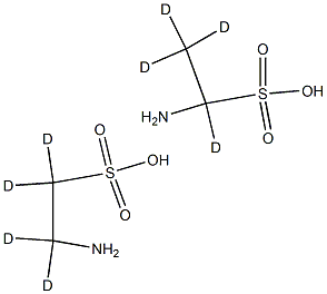 2-AMINOETHANE-D4 SULPHONIC ACID (TAURINE-D4) 99.5% 구조식 이미지