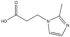 2-METHYL-1H-IMIDAZOLE-1-PROPIONIC ACID 구조식 이미지