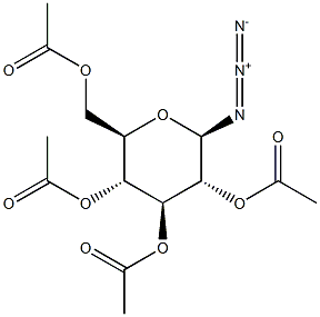 2,3,4,6-TETRA-O-ACETYL-B-D-GLUCOPYRANOSYL AZIDE, 99% MIN. HPLC 구조식 이미지