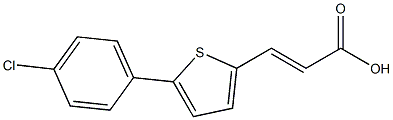 3-[5-(4-CHLOROPHENYL)THIEN-2-YL]ACRYLIC ACID 구조식 이미지