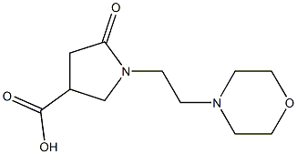 1-(2-MORPHOLIN-4-YLETHYL)-5-OXOPYRROLIDINE-3-CARBOXYLIC ACID 구조식 이미지