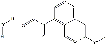 6-METHOXY-2-NAPHTHYLGLYOXAL HYDRATE, 98%, DRY WT. BASIS 구조식 이미지