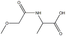 2-[(METHOXYACETYL)AMINO]PROPANOIC ACID 구조식 이미지