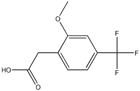 2-METHOXY-4-(TRIFLUOROMETHYL)PHENYLACETIC ACID 구조식 이미지