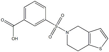 3-(6,7-DIHYDROTHIENO[3,2-C]PYRIDIN-5(4H)-YLSULFONYL)BENZOIC ACID 구조식 이미지