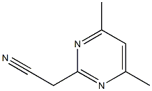 (4,6-DIMETHYLPYRIMIDIN-2-YL)ACETONITRILE Structure