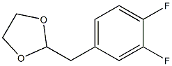 1,2-DIFLUORO-4-(1,3-DIOXOLAN-2-YLMETHYL)BENZENE 96% Structure