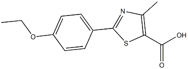 2-(4-ETHOXYPHENYL)-4-METHYL-1,3-THIAZOLE-5-CARBOXYLIC ACID Structure