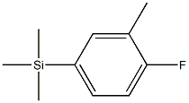 1-(TRIMETHYLSILYL)-4-FLUORO-3-METHYLBENZENE 96% Structure