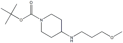 4-(3-METHOXYPROPYLAMINO)PIPERIDINE-1-CARBOXYLIC ACID TERT-BUTYL ESTER, 95+% Structure