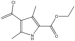 3-(ALPHA-CHLOROETHENYL)-2 4-DIMETHYL-5-CARBETHOXYPYRROLE Structure