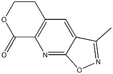 3-METHYL-5,6-DIHYDRO-8H-ISOXAZOLO[5,4-B]PYRANO[4,3-E]PYRIDIN-8-ONE Structure