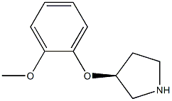 (S)-3-(2-METHOXYPHENOXY)PYRROLIDINE 구조식 이미지