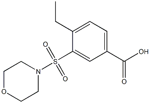 4-ETHYL-3-(MORPHOLIN-4-YLSULFONYL)BENZOIC ACID Structure