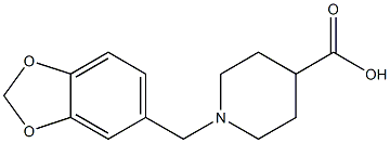 1-BENZO[1,3]DIOXOL-5-YLMETHYLPIPERIDINE-4-CARBOXYLIC ACID, 95+% Structure