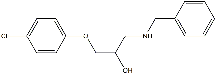 1-Benzylamino-3-(4-chloro-phenoxy)-propan-2-ol 구조식 이미지