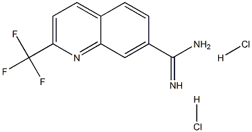 2-Trifluoromethyl-quinoline-7-carboxamidine 2HCl 구조식 이미지