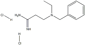 3-(Benzyl-ethyl-amino)-propionamidine 2HCl Structure