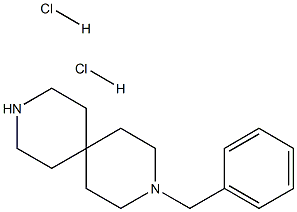 3-Benzyl-3,9-diaza-spiro[5.5]undecane 2HCl 구조식 이미지