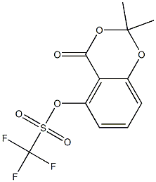 2,2-DIMETHYL-4-OXO-4H-BENZO[D][1,3]DIOXIN-5-YL TRIFLUOROMETHANESULFONATE Structure