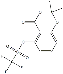 2,2-DIMETHYL-4-OXO-4H-BENZO[D][1,3]DIOXIN-5-YL TRIFLUOROMETHANESULFONATE 구조식 이미지