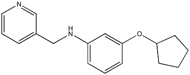 3-(CYCLOPENTYLOXY)-N-((PYRIDIN-3-YL)METHYL)BENZENAMINE Structure