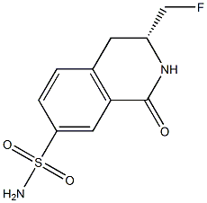 (R)-3-(FLUOROMETHYL)-1-OXO-1,2,3,4-TETRAHYDROISOQUINOLINE-7-SULFONAMIDE Structure