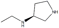 (S)-(-)-3-(ETHYLAMINO)-PYRROLIDINE 구조식 이미지