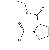 N-BOC-L-PROLINE ETHYL ESTER Structure