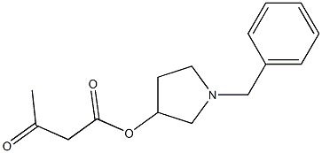 1-BENZYL-3-ACETOACETYLOXYPYRROLIDINE 구조식 이미지